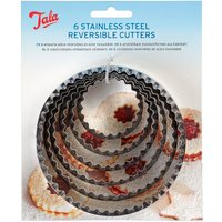 Pack of 6 Tala Reversible Cutters - Silver