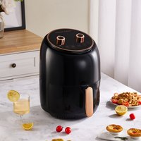 Non-stick Round Air Fryer - Black
