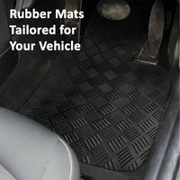 Vauxhall Citroen Peugeot Tailored Rubber Car Floor Driver Side Mat 1pc - Black