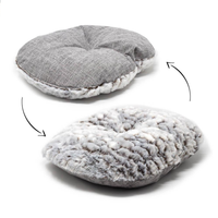 AllPetSolutions Alfie Soft Dog Bed - Grey - LIGHT GREY / SMALL