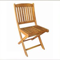 Four Person Acacia Wood Dining Set - Brown