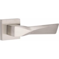 Aura Euro Lock Door Handle Complete Set Thumbturn Satin Nickel - Satin Nickel