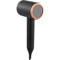 Professional Black Hair Dryer with Nozzle Set - Black