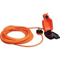 IP54 1 Gang Outdoor Lead 10M - Orange