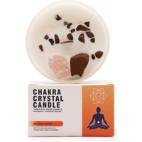Chakra Crystal Candles Sac Chakra - Brown