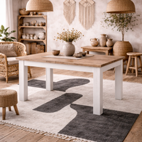 Silkeborg Extending Dining Table, Nelson and Snowy Oak, Matt Finish - Natural