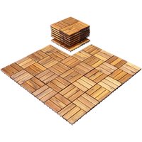 27 Piece Hardwood Flooring Tile - Brown