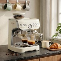 HOMCOM Espresso Machine Good Housekeeping Institute Approved - Cream White