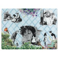 The Secret Garden Large Smooth Glass Worktop Protector - Kitchen Chopping Board