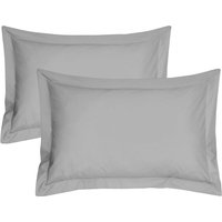 Smart Living Luxury 100% Egyptian Cotton Fitted Sheet in Silver | Size: Standard Pillow Case