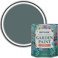 Rust-Oleum Garden Paint in Satin Finish - Deep Sea 750ml - Deep Sea