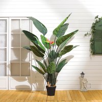 180CM Artificial Strelitzia Plant Bird of Paradise in Pot - Green
