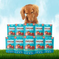 Better Natural Treats Dogs Duck And Sweet Potato Sticks Box of 10 - Electric Turquoise