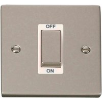 Pearl Nickel 1 Gang Ingot Size 45A Switch - White