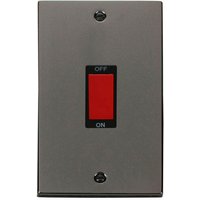 Black Nickel 2 Gang Size 45A Switch - Black Nickel