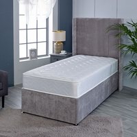 Memory Foam Hybrid Sprung Mattress - White / Single