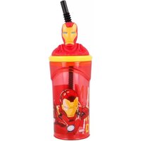 Avengers Iron Man 3D Figurine Tumbler 360ML - Red / Avengers Iron Man