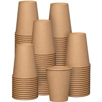 12oz Disposable Kraft Paper Cups Coffee Cup - Brown - Brown / 100