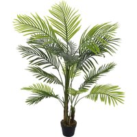 Livingandhome Artificial Bamboo Palm Tree - Green / 130cm