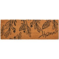 Filta Leaves Coir Doormat - Brown
