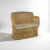 Rowan Two Seater Natural And Silver Sofa - Natural