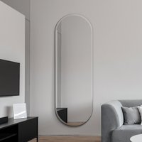 Lacuna Frameless Pond Wall Mirror - SIlver / 160cm