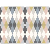 Cirque Harlequin Set Of Four Placemats - Assorted
