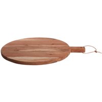 Socorro Acacia Wood Large Round Chopping And Serving Board Natural Finish - Natural