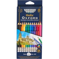 Pack of 12 Oxford Erasable Colouring Pencils