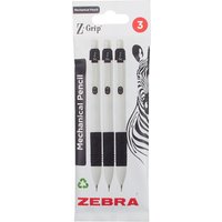 Pack of 3 Zebra Z-Grip Mechanical Pencils
