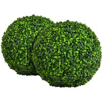 Set of 2 Artificial Plant Topiary Balls