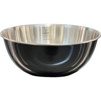 Buckingham Deep Mixing Bowl 27.5 cm, Black - Chrome