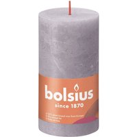 KDMD Bolsius Rustic Shine Frosted Lavender Pillar Candle 130mm x 68mm