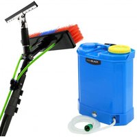 16L Water Fed Backpack and 24ft Cleaning Pole - Blue