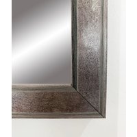 Chicago Silver and Black Lux Mirror - Grey / 93cm