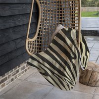 Golden Zebra Blanket - Gold