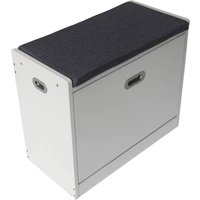 Shoe Bench Storage Cabinet - White / 50cm
