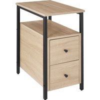 Bedside Table Tullamore - Industrial Wood Light, Oak Sonoma