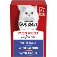 Pack of 6 Purina Gourmet Mon Petit Cat Food - Fish