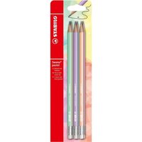 Graphite Pencil with Eraser - STABILO Swano Pastel - Grey