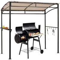 Grill Gazebo Patio Barbecue Canopy Shelter - Beige