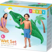 Inflatable Crocodile Ride On - Green