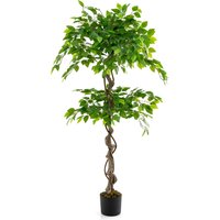 Artificial Ficus Tree Tall Indoor Plant - Green