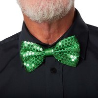 Sequin Bow Tie - Green