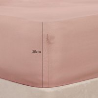 Bed Sheet Deep Fitted - Blush Pink / Superking