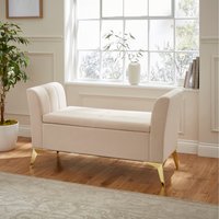 Pettine Ottoman Storage Bench - Natural