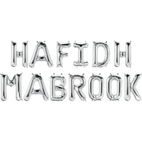Hafidh Mabrook Foil Balloons - Silver