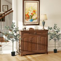 HOMCOM Set of 2 Artificial Silk Eucalyptus Plants 120cm - Green