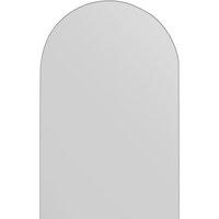 Arcus Frameless Venetian Arched Mirror - Black