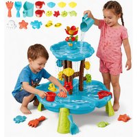 Toddler Sand Water Play Table Outdoor Garden Beach Sandpit Toy - BLUE